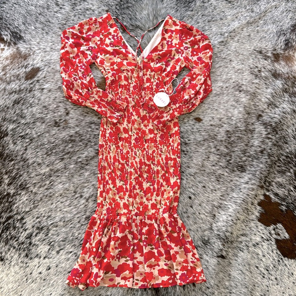 Luxxel Floral Midi Dress